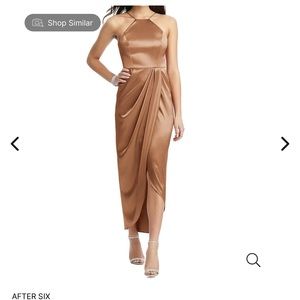 After six rose dress